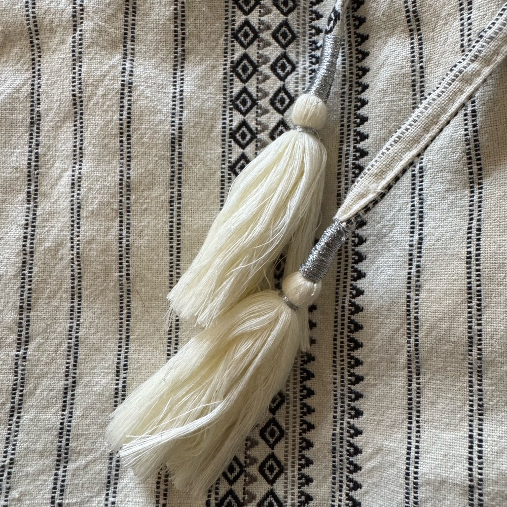 Anthropologie Boho Tassel Beach Pants - Picture 7 of 13